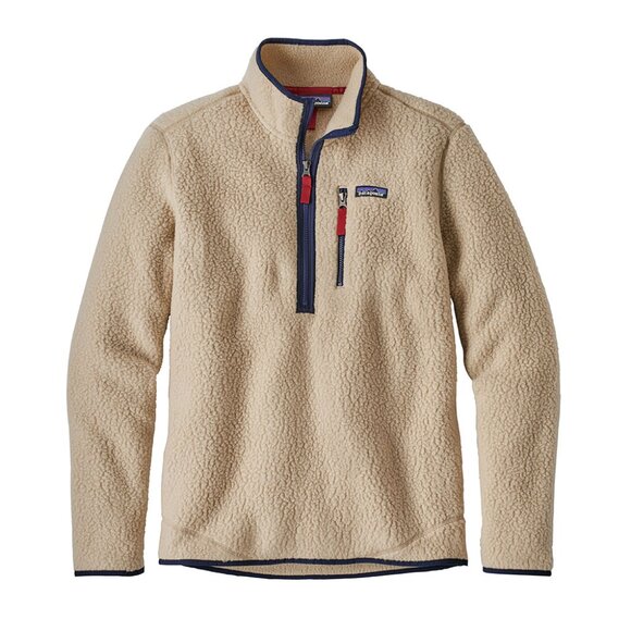 Patagonia Mens Retro Pile Pullover El Cap Khaki Size Large - Picture 1 of 9